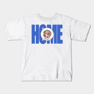 Minnesota Home - State Flag Kids T-Shirt